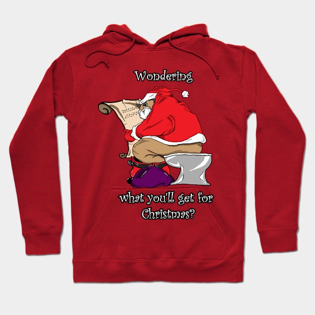 Funny Santa Hoodie by mephobiadesigns